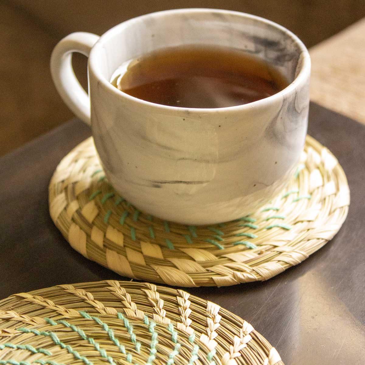 Orbit Coasters - Set of 4 – Table Decor on Brown Living™. SKU: TC0201. Img 3.