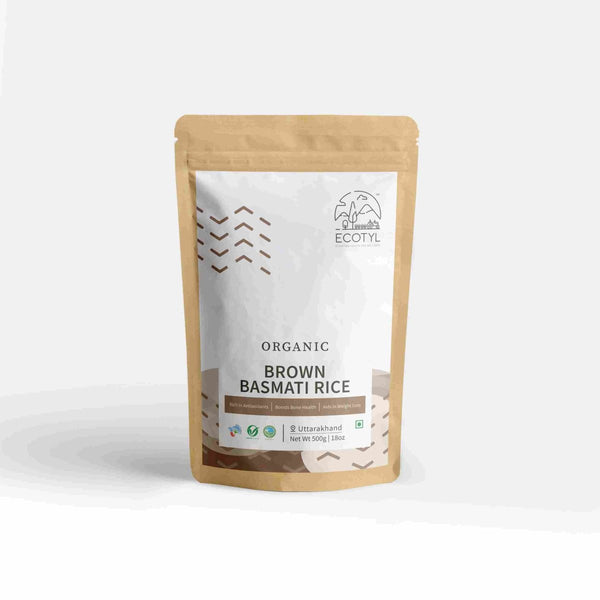 Buy Organic Brown Basmati Rice - Set of 2 (500 g Each) | Shop Verified Sustainable Cooking & Baking Supplies on Brown Living™