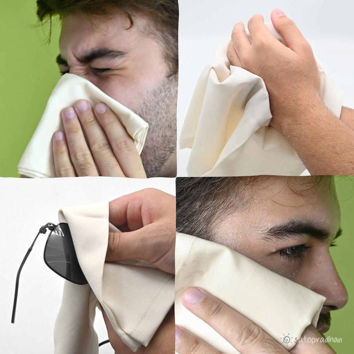 Organic Cotton Handkerchief for Men - Pack of 6 - 46 x 46 cm | Verified Sustainable by Brown Living™