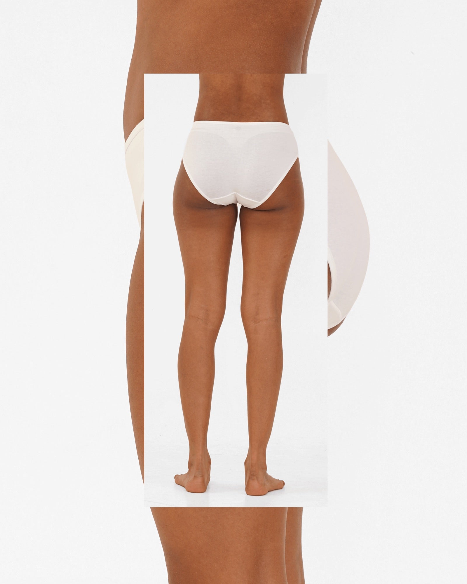Organic Cotton Hipsters - White (Pack of 3) – Womens Underwear by nude & not available on Brown Living™. S . SKU: H9W1. Img 6.