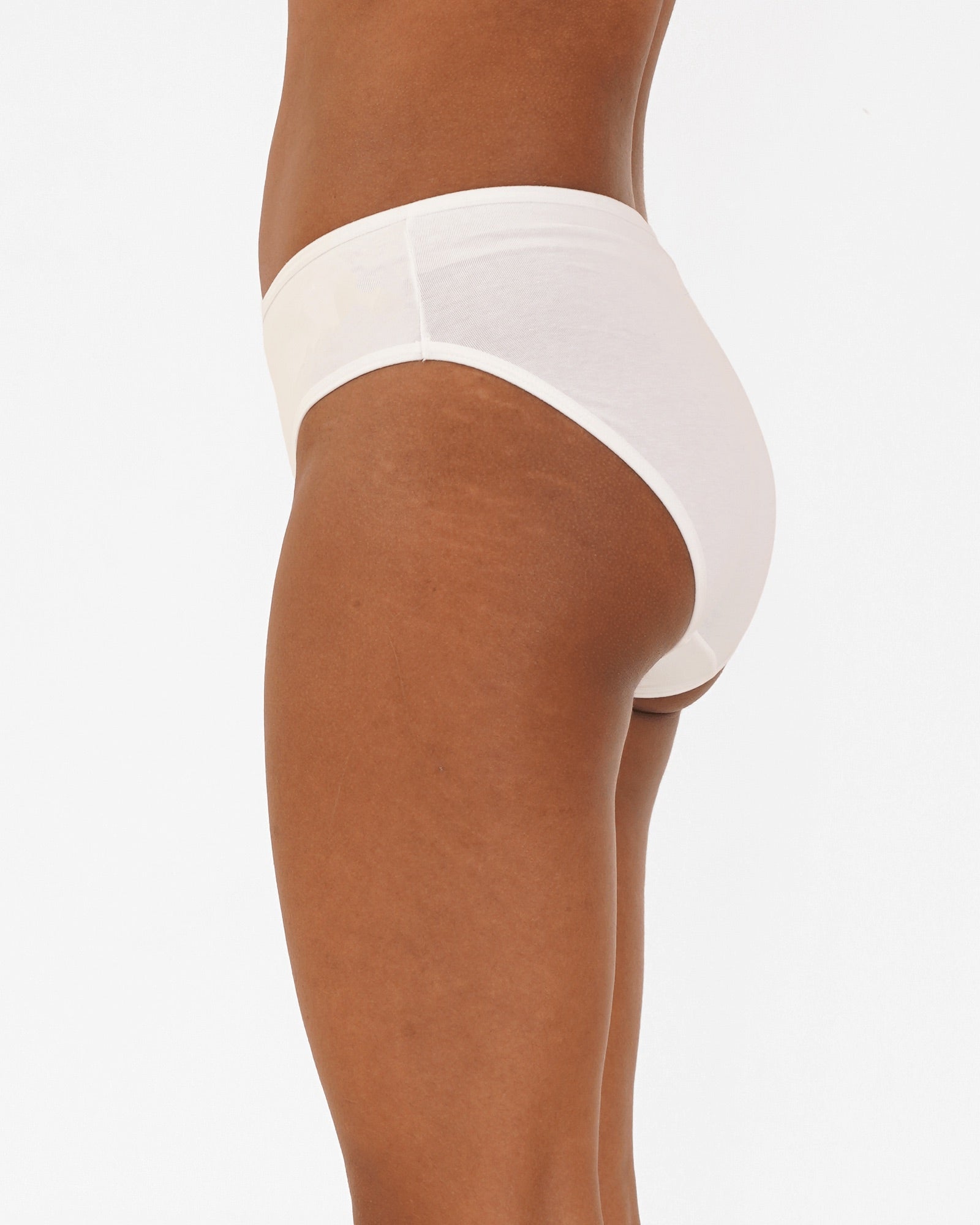 Organic Cotton Hipsters - White (Pack of 3) – Womens Underwear by nude & not available on Brown Living™. S . SKU: H9W1. Img 2.