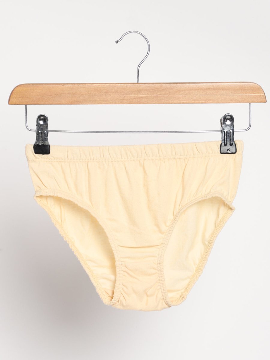 Rust Cream and Turmeric Yellow Underwear Combo - Organic Cotton - Pack of 2