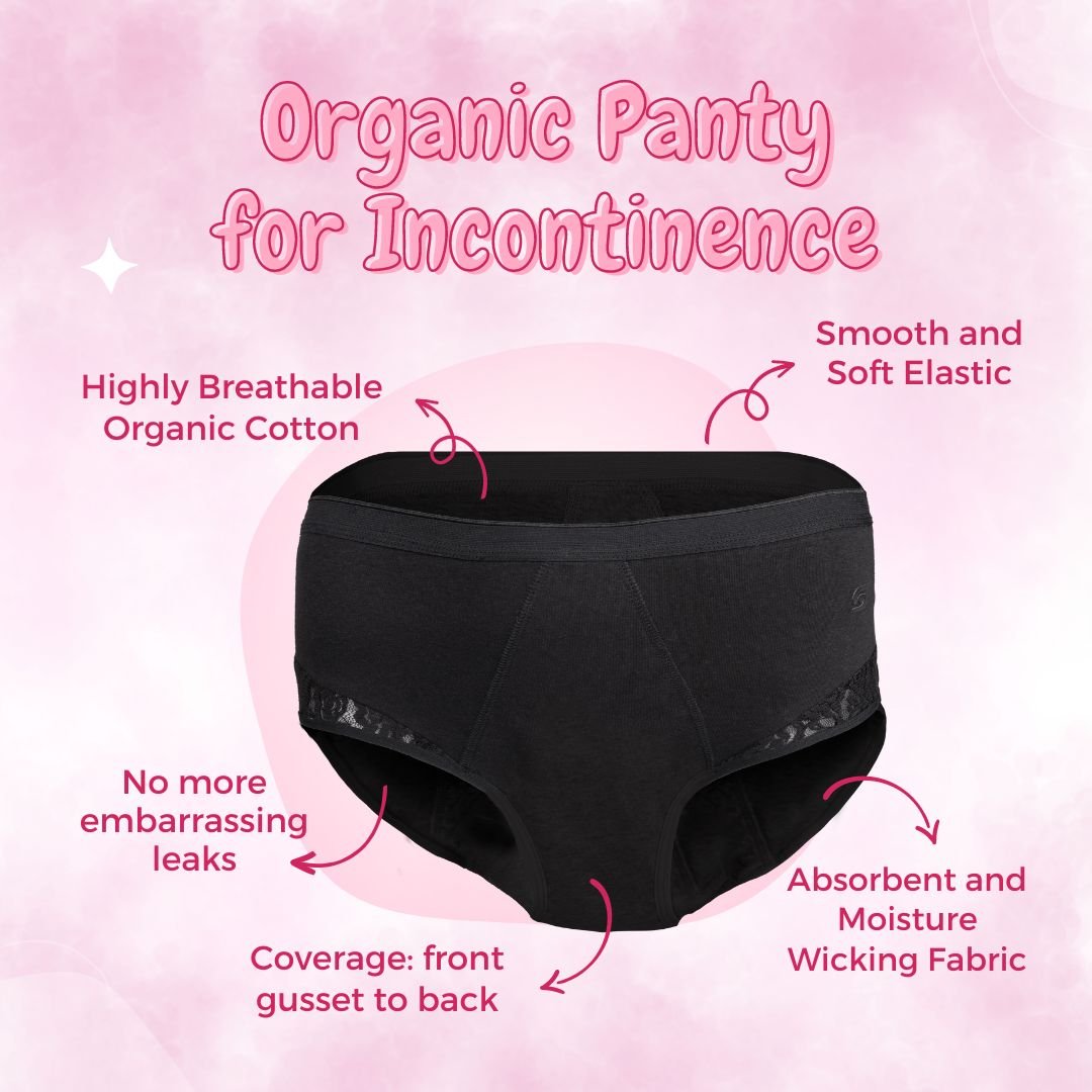 Organic Incontinence Leakproof Underwear (Brief) (1pc) | Verified Sustainable by Brown Living™