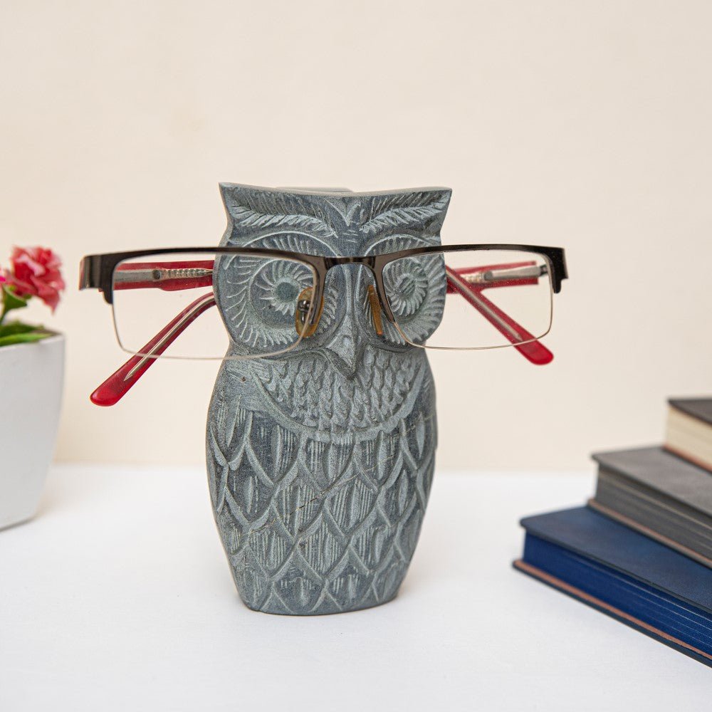Owl - Palewa Stone Spectacle Stand | Verified Sustainable by Brown Living™
