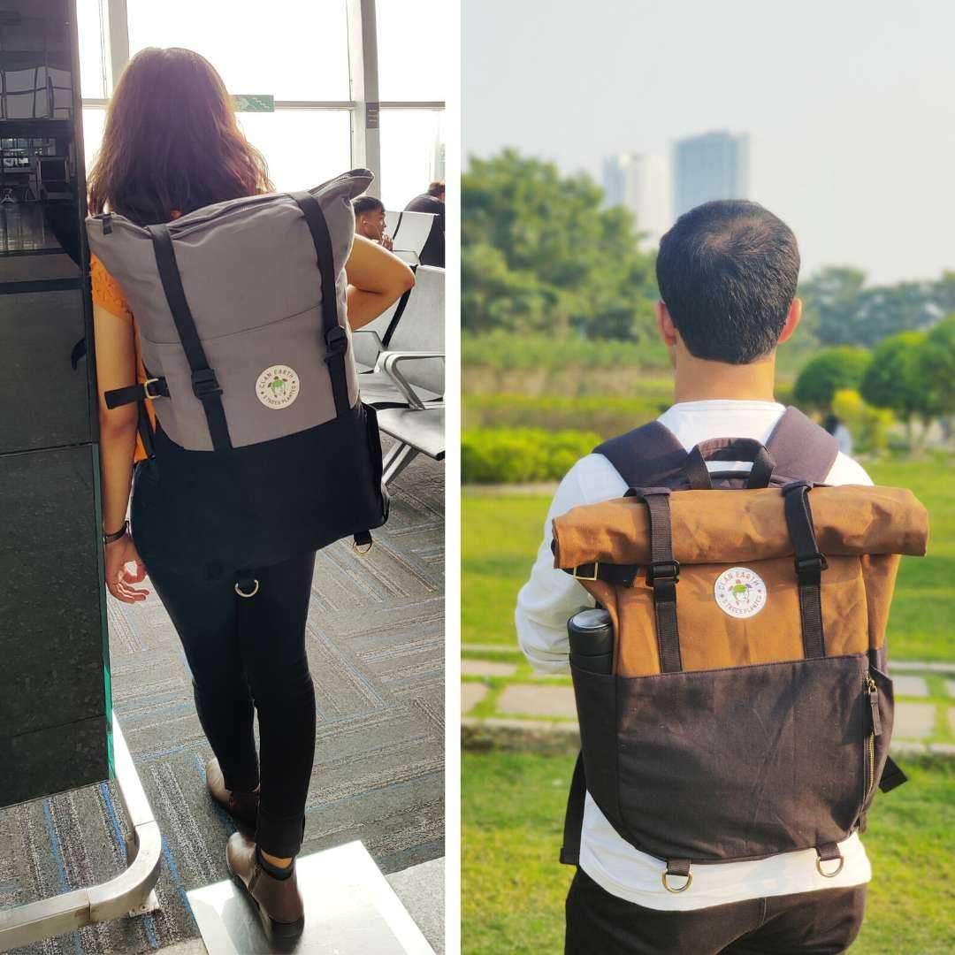 Pangolin Rolltop Backpack - Daily Carry and Travel Backpack - Charcoal Black | Verified Sustainable by Brown Living™