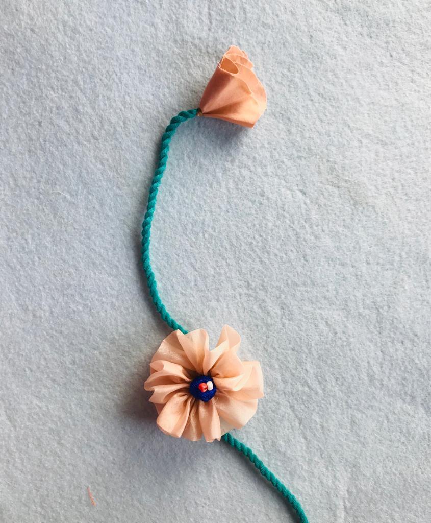 Peach Daisy Rakhi | Verified Sustainable by Brown Living™