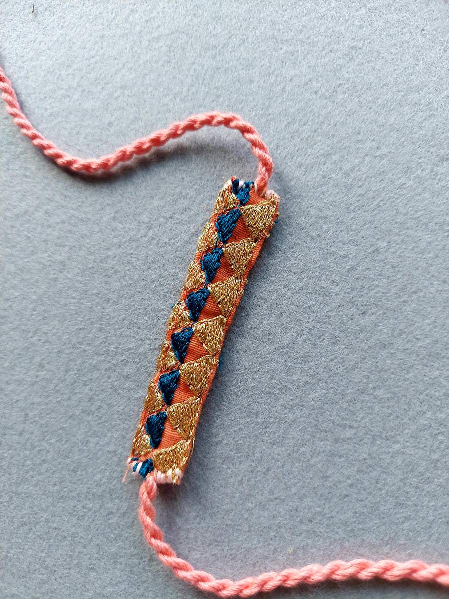 Peach Gold Rakhi | Verified Sustainable by Brown Living™