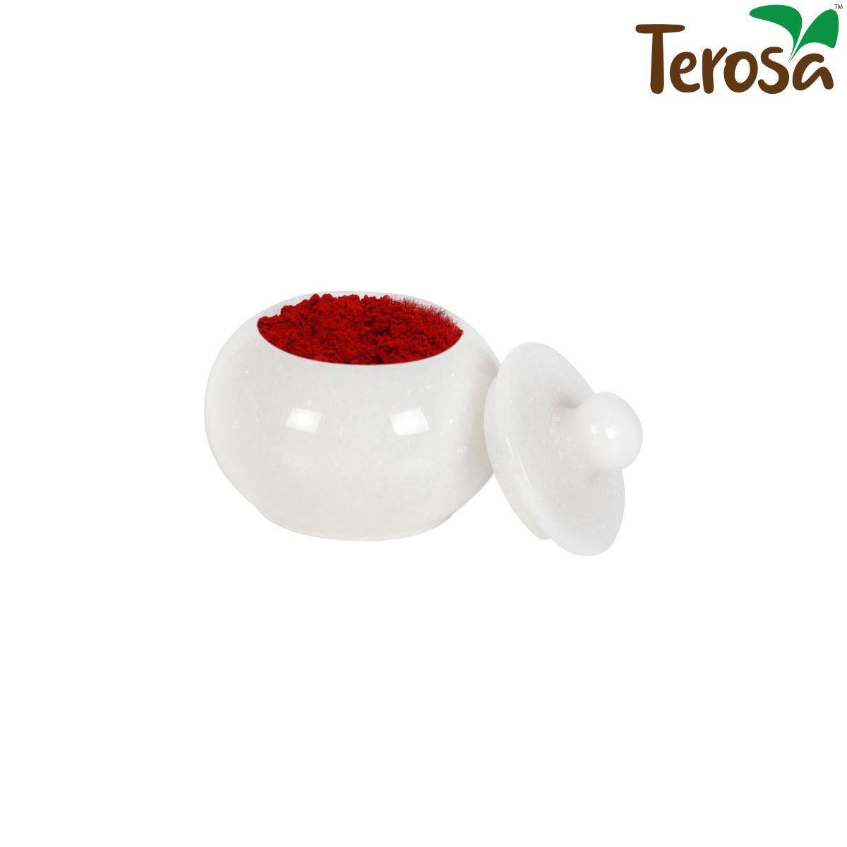 Pearl White Sindoor Daani Kumkum Box Trinket Box - Std | Verified Sustainable by Brown Living™
