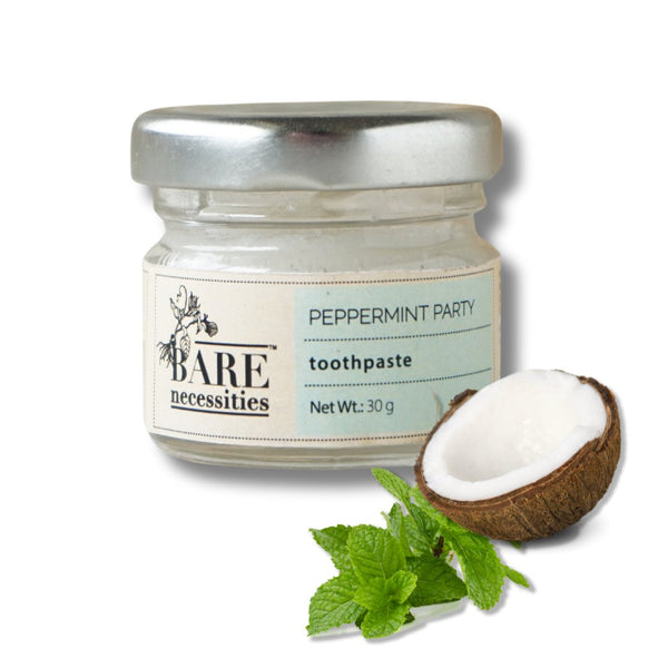 Buy Peppermint Party Toothpaste | Vegan | Healthy Teeth & Gums - 30g | Shop Verified Sustainable Tooth Paste on Brown Living™