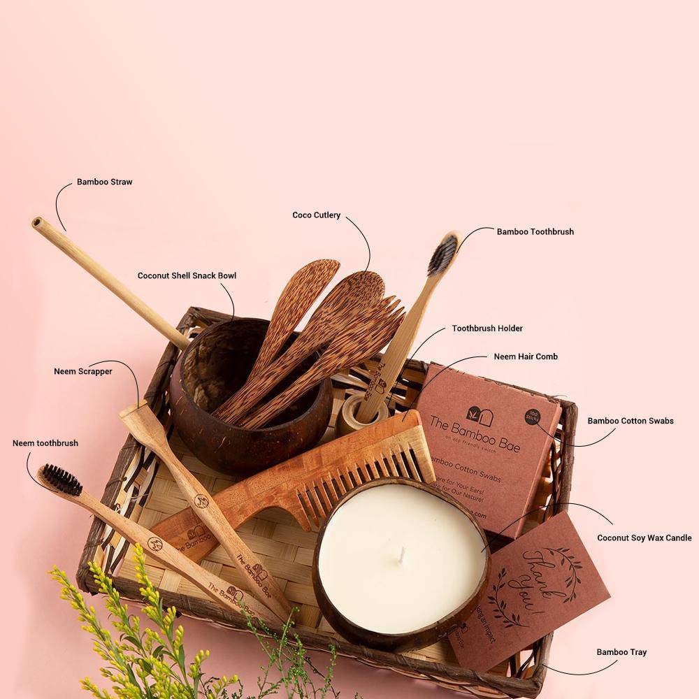 Perfect Essentials Gift Hamper | An Eco - friendly & Plastic - Free Gift Combo – Gift Giving on Brown Living™. SKU: TBB - 56. Img 3.
