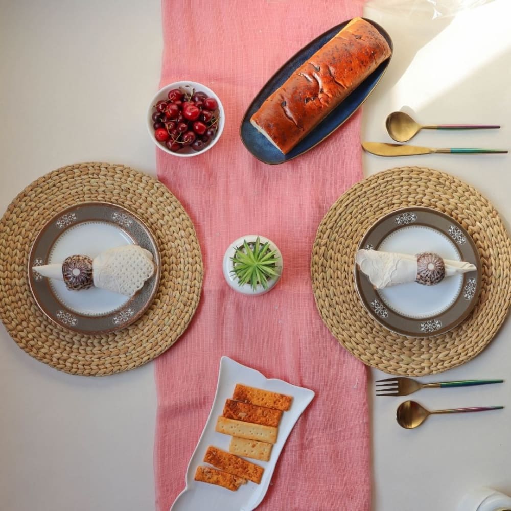 Placemats - Water Reed (Kauna Grass) Set of 2 – Table Linens on Brown Living™. SKU: OEP345. Img 1.