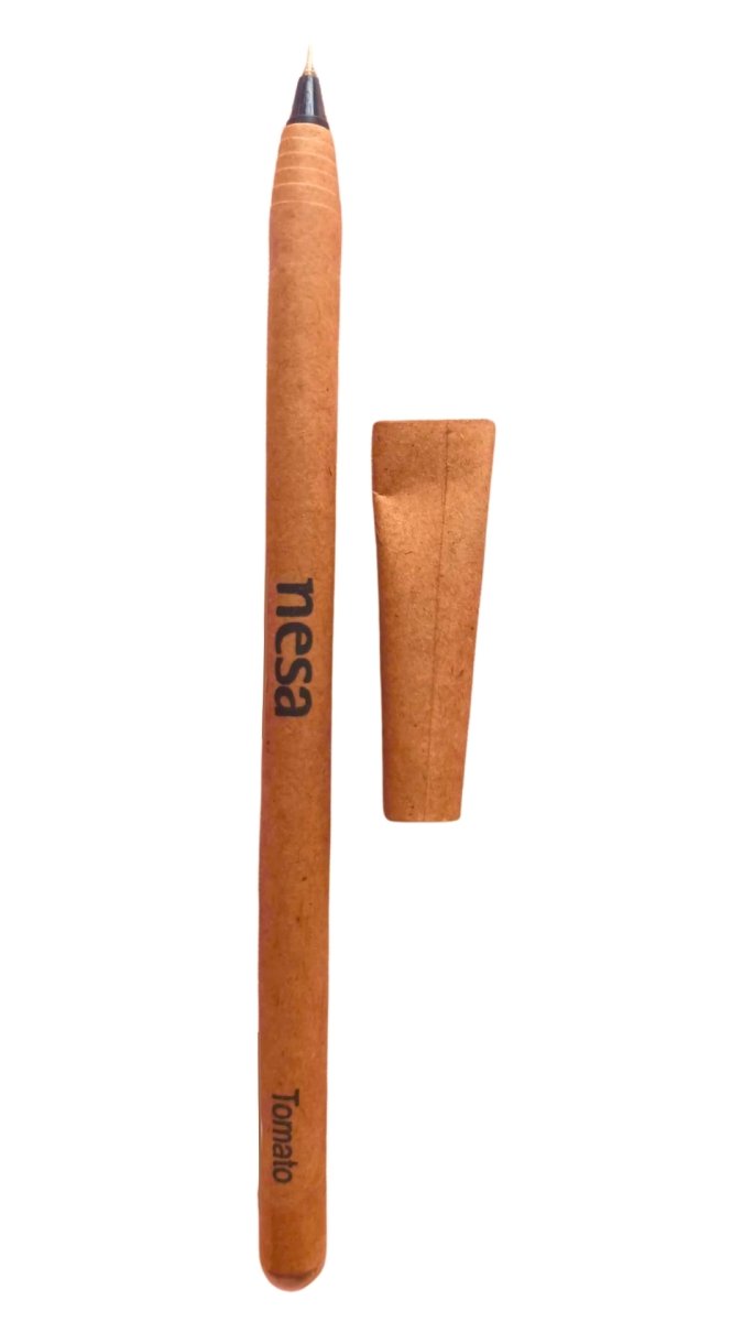 Eco - friendly Plantable Seed Pens (Pack of 8 ) | Blue ink – Pens on Brown Living™. SKU: PEN - 8. Img 2.