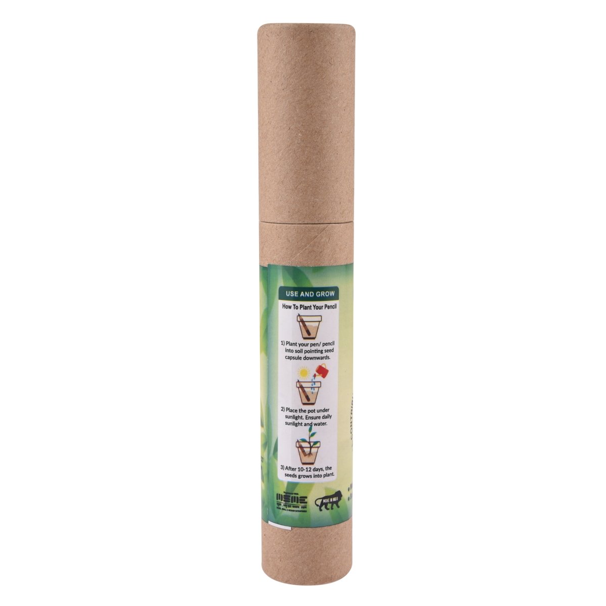 Eco - friendly Plantable Seed Pens (Pack of 8 ) | Blue ink – Pens on Brown Living™. SKU: PEN - 8. Img 3.
