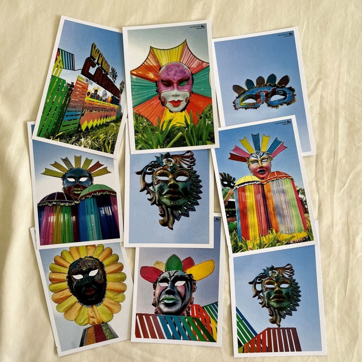 Postcards of Goa Carnival | Pack of 9 | Verified Sustainable by Brown Living™
