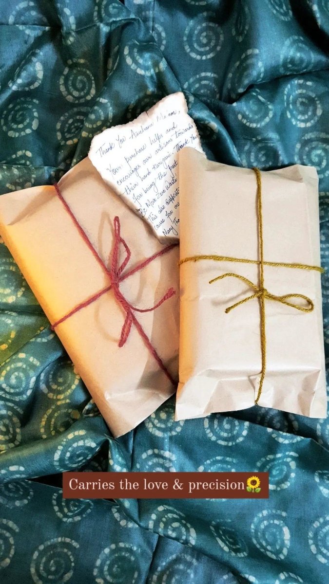 Powder Kiss - Upcycled Handloom Fabric Journal | Verified Sustainable by Brown Living™