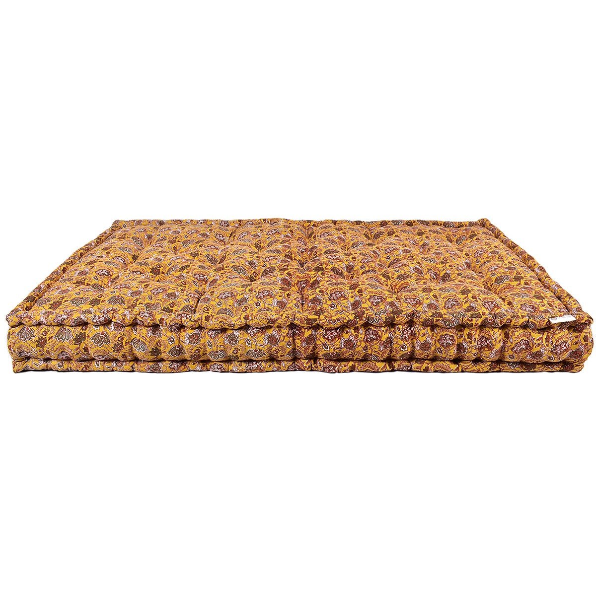 Printed Cotton Mattress (Green) | Verified Sustainable by Brown Living™