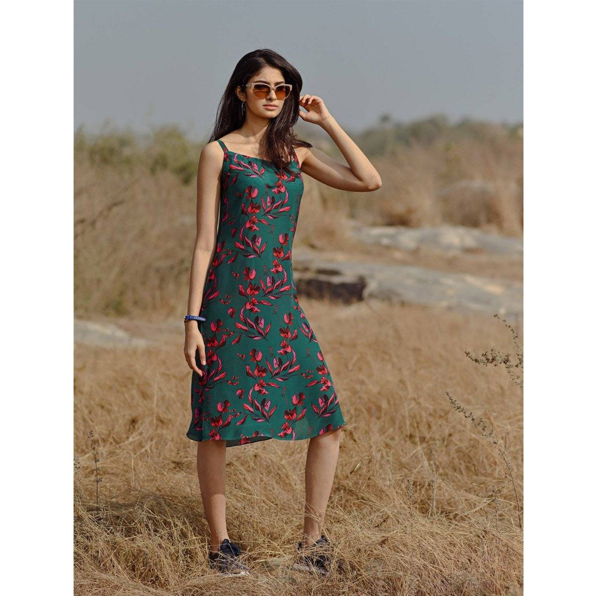 Printed Slip Dress | Verified Sustainable by Brown Living™