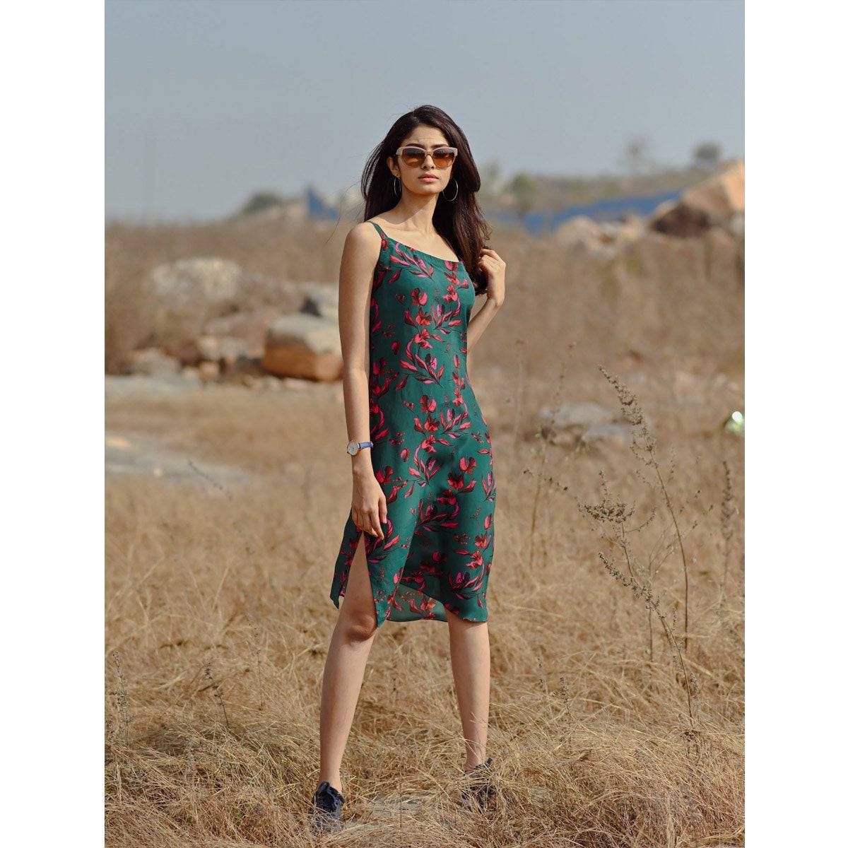 Printed Slip Dress | Verified Sustainable by Brown Living™