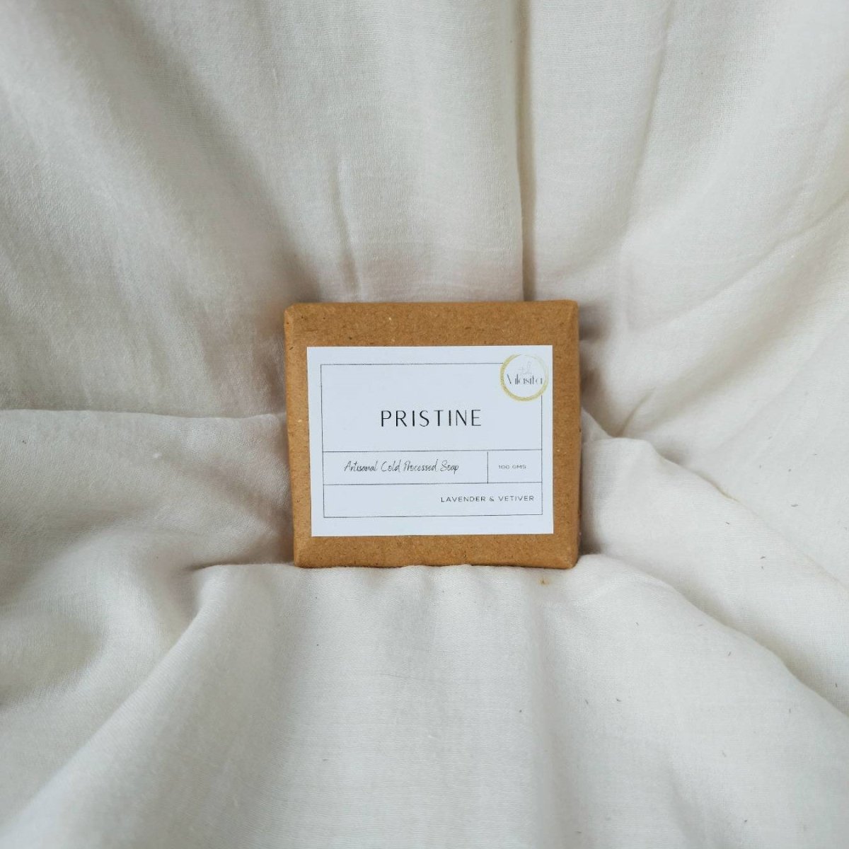 Pristine - Lavender, Vetiver & Cocoa Butter Cold Processed Soap – Body Soap on Brown Living™. SKU: PRICOL10007. Img 1.