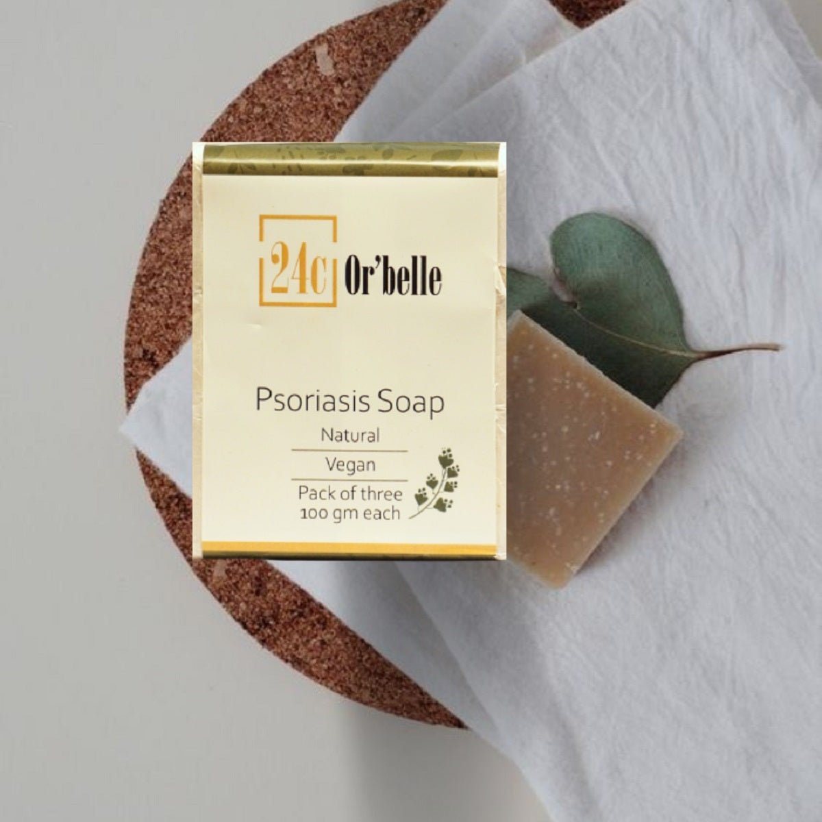 Psoriasis Soap (Pack of 3) – Body Soap on Brown Living™. SKU: PERE26. Img 1.