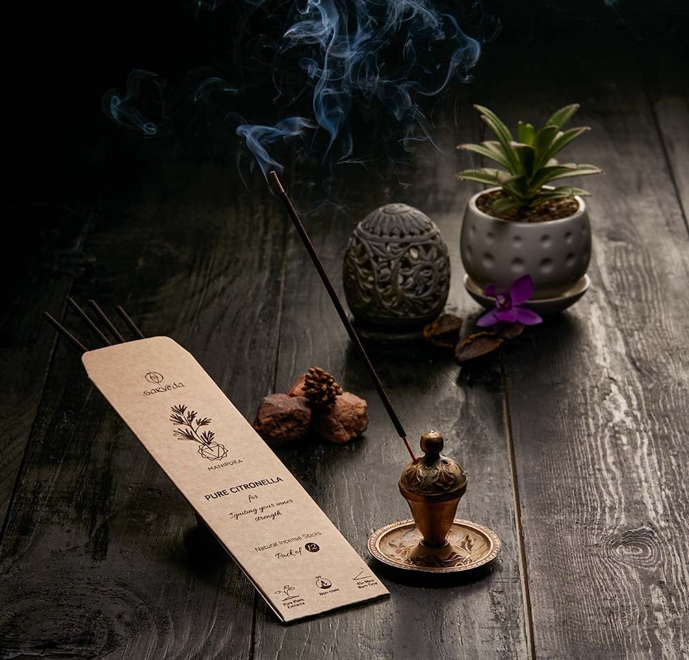 Buy Pure Citronella Incense Stick Online On Brown Living Pooja Needs