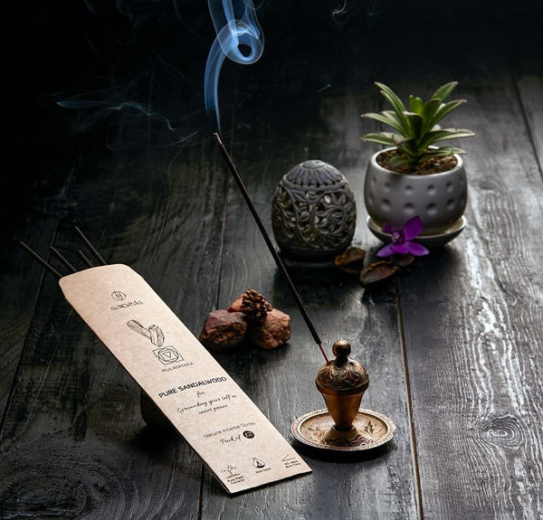 Buy Pure Sandalwood Incense Stick | Shop Verified Sustainable Pooja Needs on Brown Living™