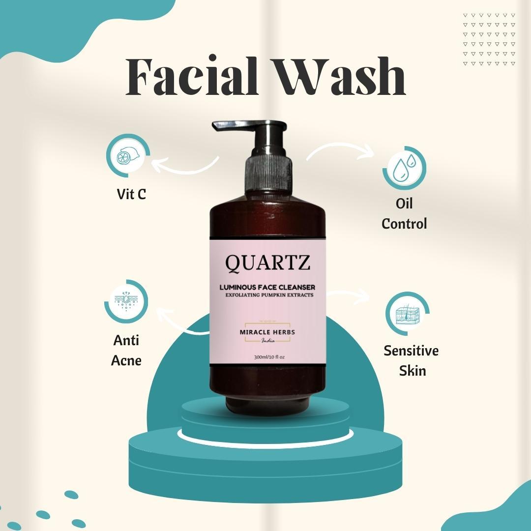 Quartz Luminious face Cleanser | Verified Sustainable by Brown Living™