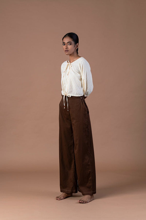 Buy Qurbat Organic Cotton Trouser | Shop Verified Sustainable Womens Trouser on Brown Living™