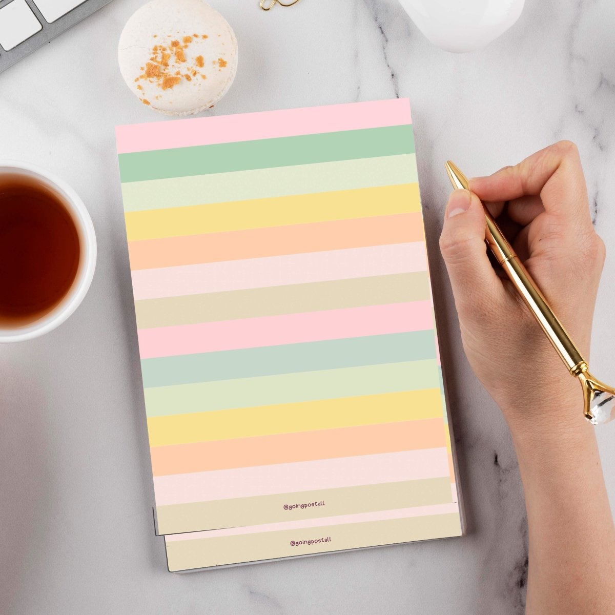 Buy Rainbow Stripes Notepad Online on Brown Living Notebooks & Notepads