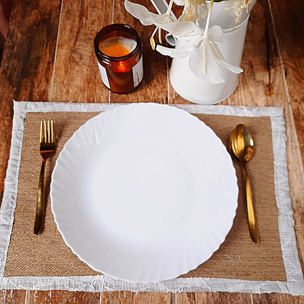 Buy Rectangular Jute Placemats- Set of 4 | Shop Verified Sustainable Table Decor on Brown Living™