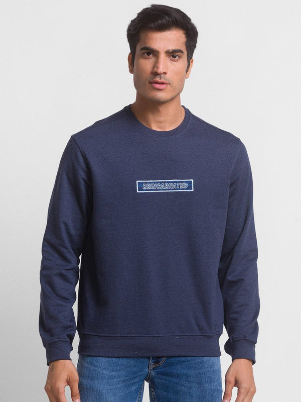 Buy Reincarnated Sweatshirt Blue | Shop Verified Sustainable Mens Sweatshirt on Brown Living™