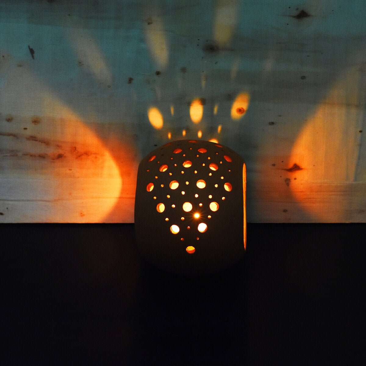 Ring Small Tea Light Holder with Free Soywax Tealights – Candles & Fragrances on Brown Living™. SKU: CH - RNG/S1. Img 4.