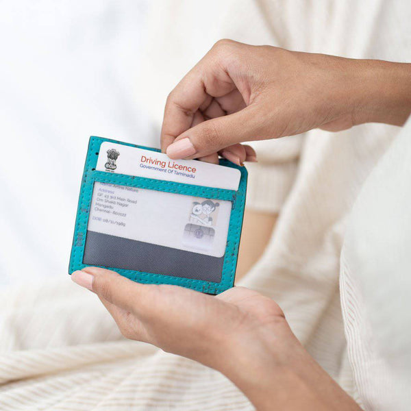 Buy Rio Card Case - Teal | Shop Verified Sustainable Wallet on Brown Living™