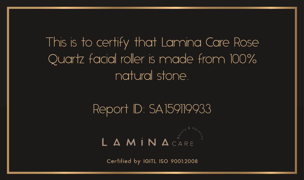 Rose Quartz Facial Roller – Massager on Brown Living™. SKU: Lamina - 16. Img 3.