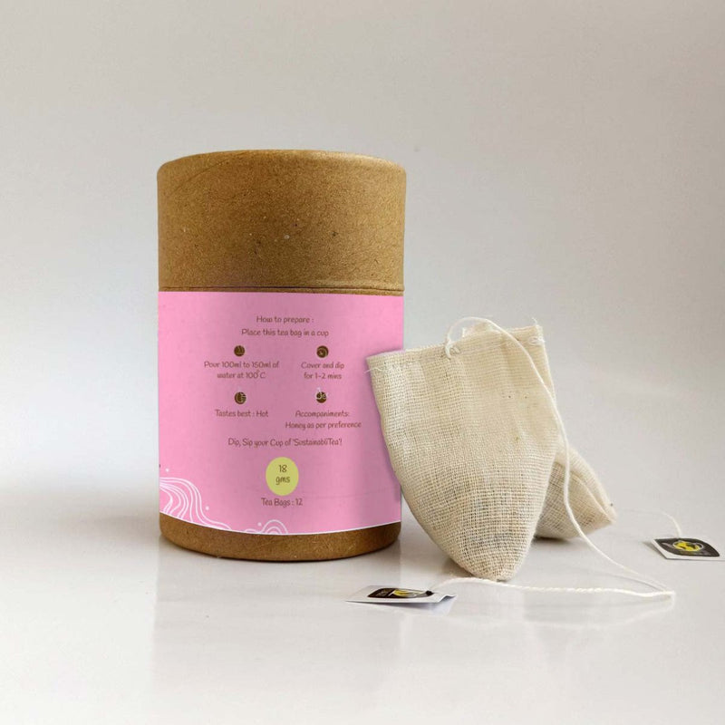 Buy Rose & Saffron Immunity Tea Bags - 18gms | Shop Verified Sustainable Tea on Brown Living™