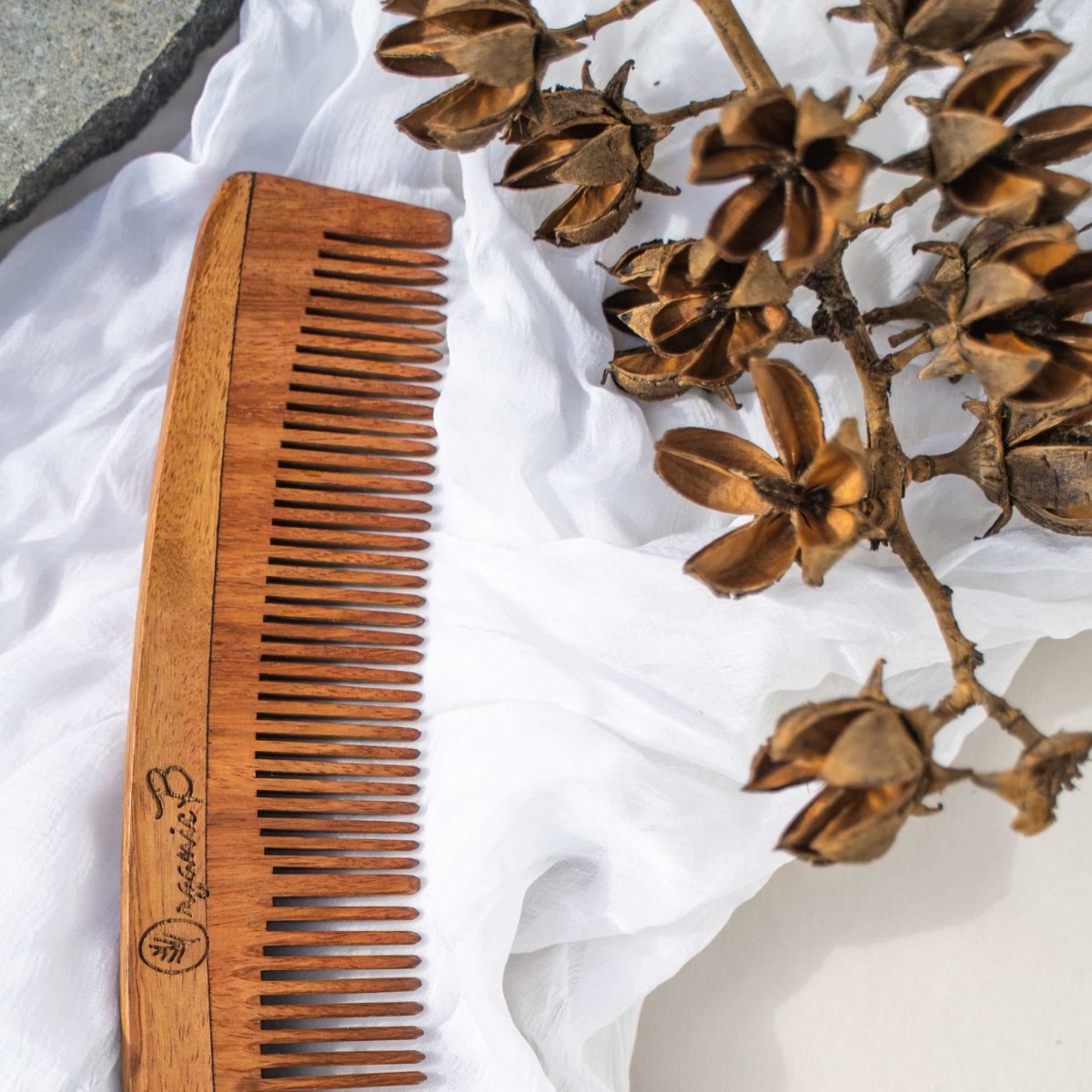 Rosewood/Sheesham Full Size Comb For Detangling and Styling | Verified Sustainable by Brown Living™