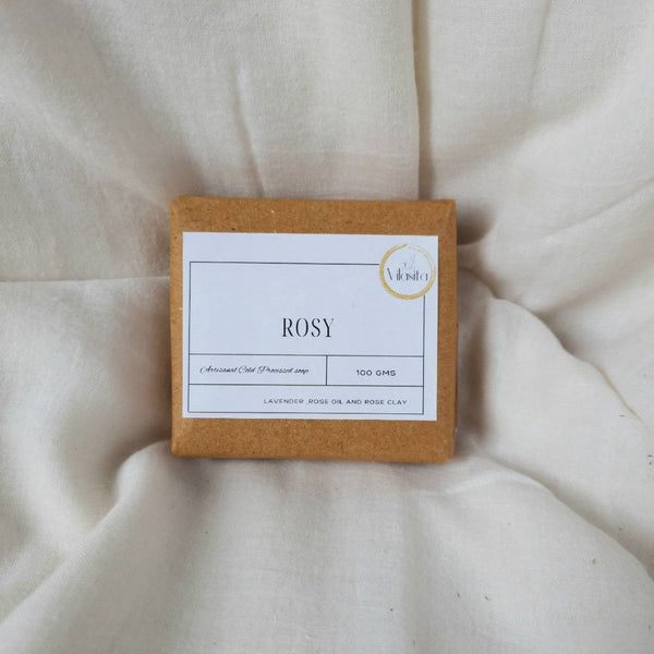 Buy Rosy Soap - Rose Oil, Lavender & Rose Clay | Shop Verified Sustainable Body Soap on Brown Living™