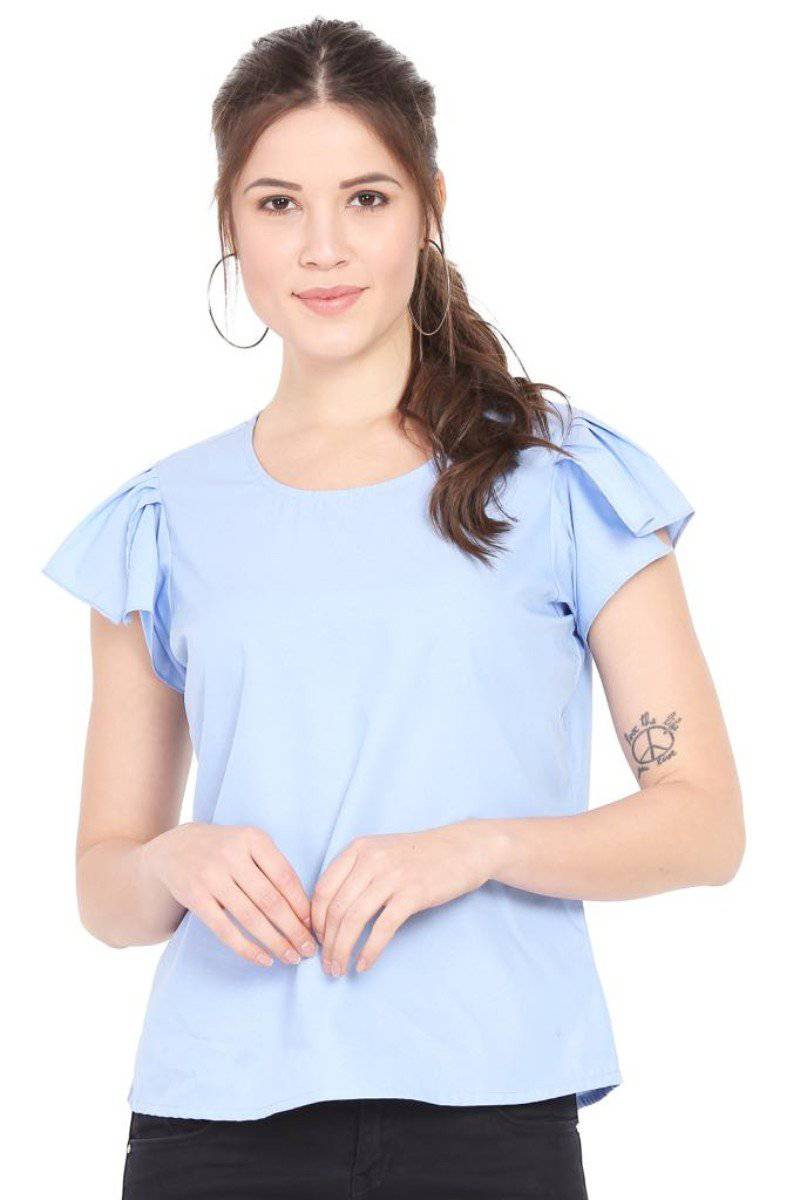 Ruffled Work Top | Verified Sustainable by Brown Living™