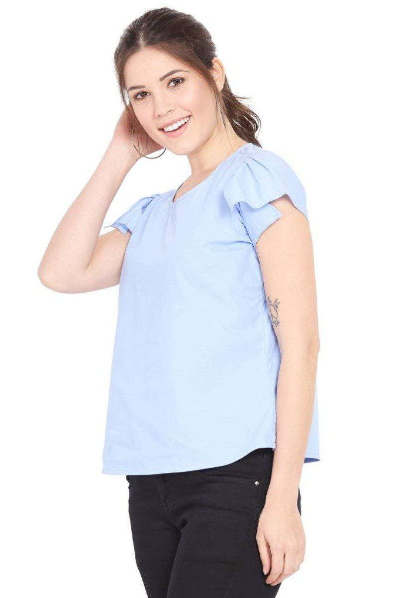 Ruffled Work Top | Verified Sustainable by Brown Living™