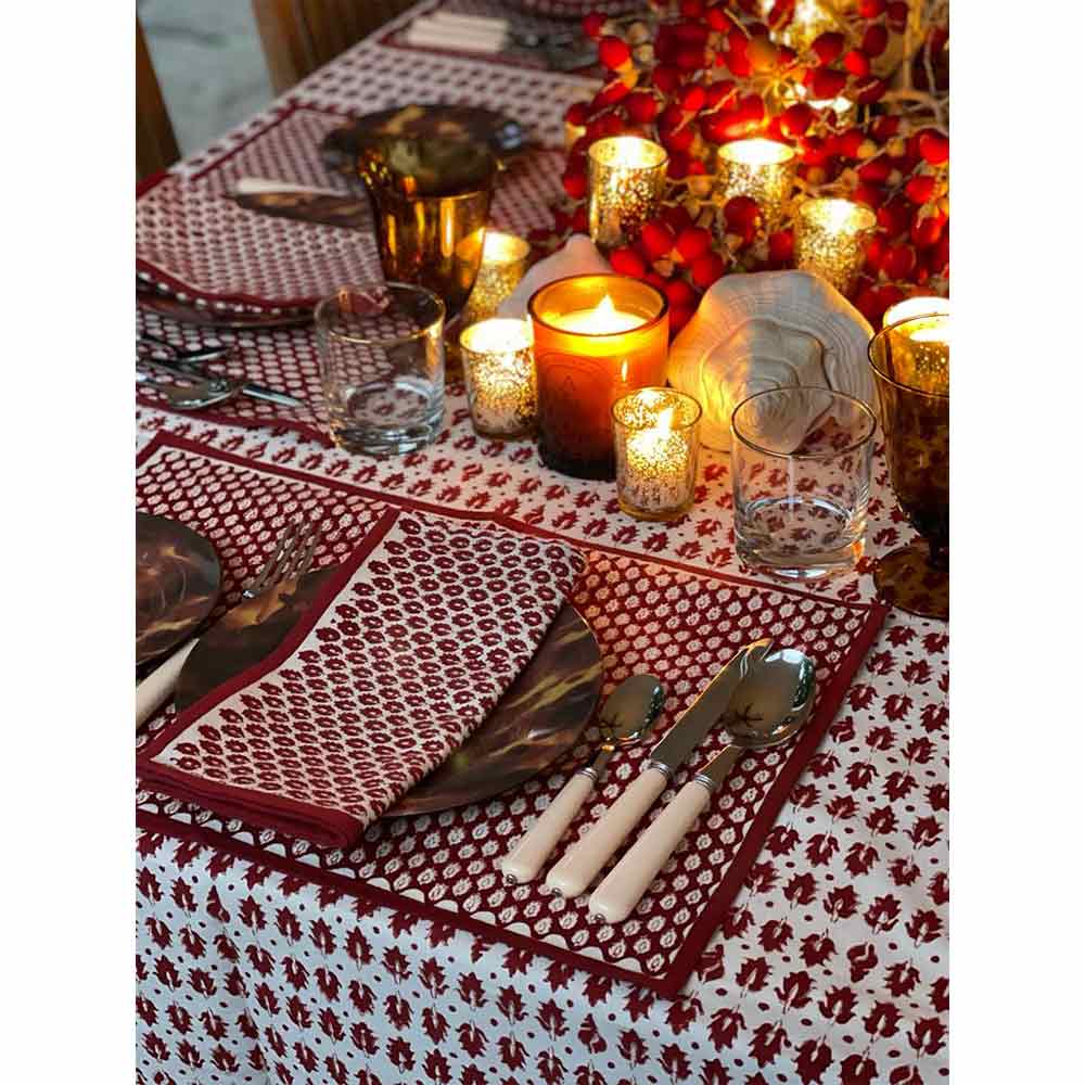 Rustic Motif Table Cloth / Table Cover | Verified Sustainable by Brown Living™