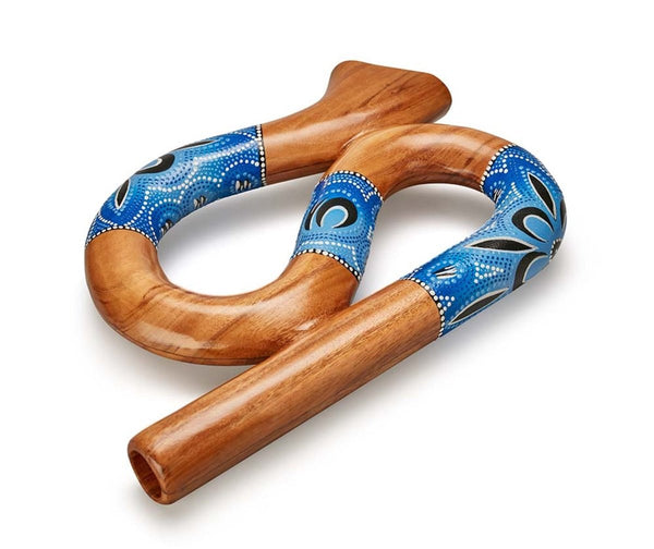 Buy S Shaped Digeredoo- Blue | Shop Verified Sustainable Musical Instruments on Brown Living™