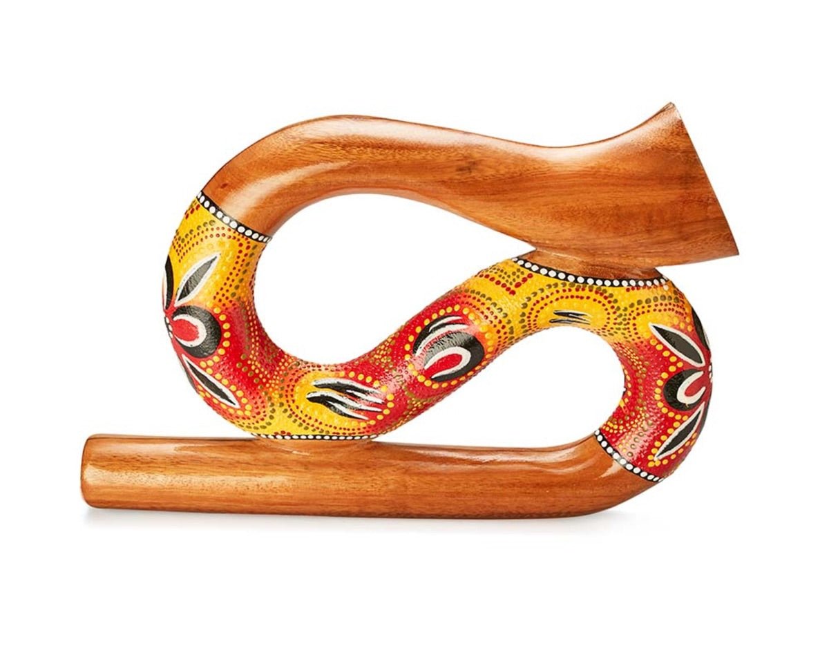 S Shaped Digeredoo - Red | Verified Sustainable by Brown Living™