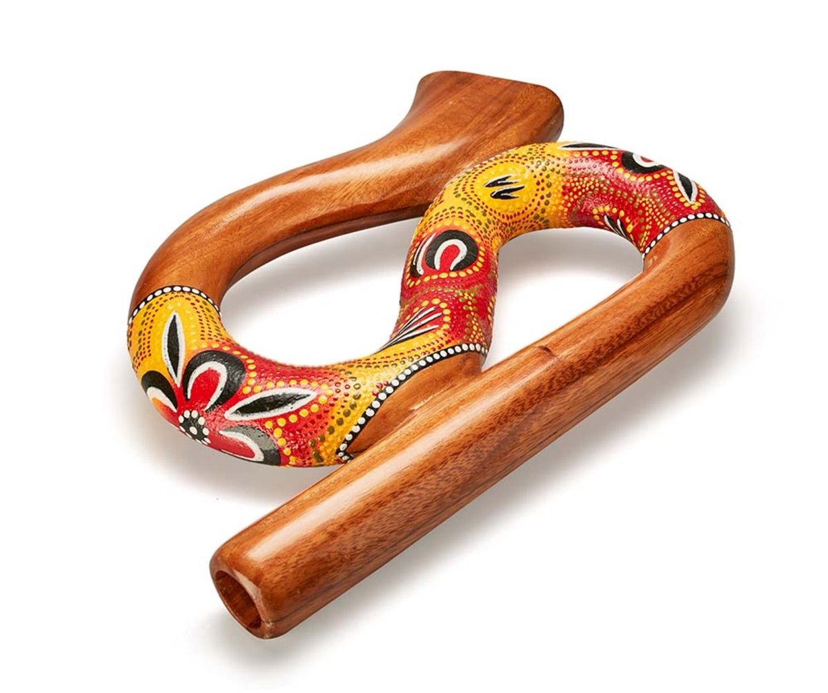 S Shaped Digeredoo - Red | Verified Sustainable by Brown Living™