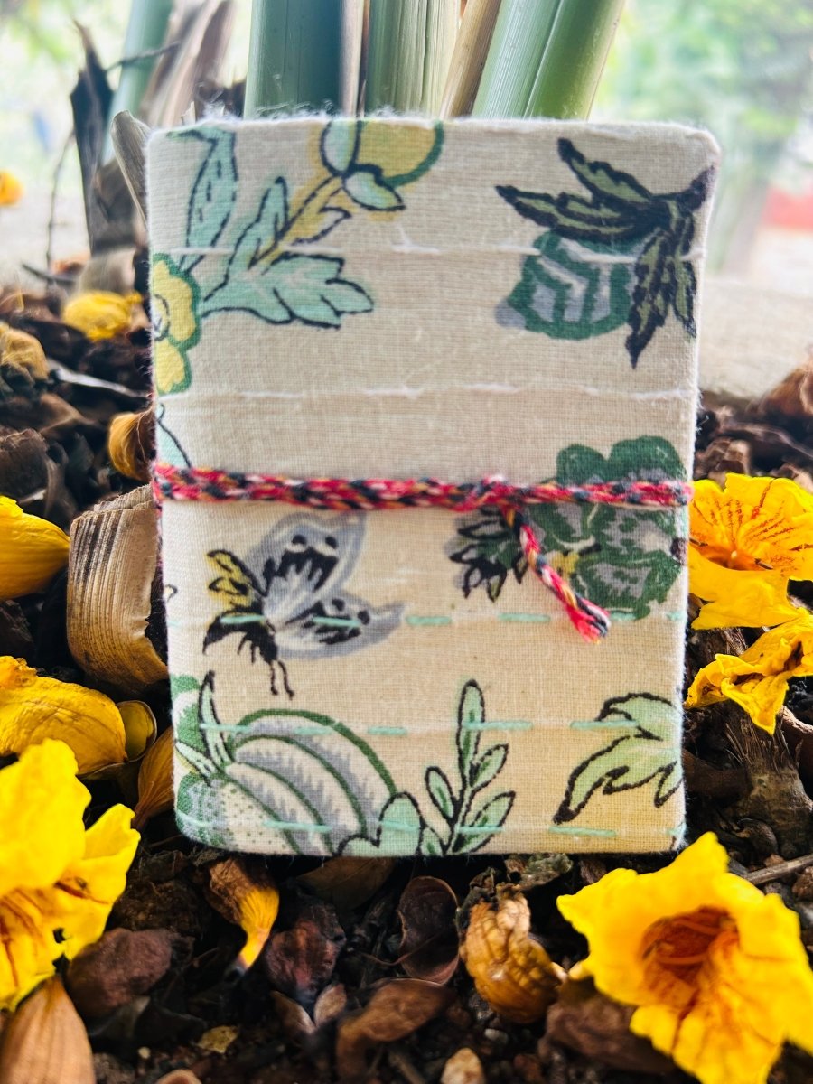 Safari Chic - Upcycled Fabric - Pocket Diary | Verified Sustainable by Brown Living™