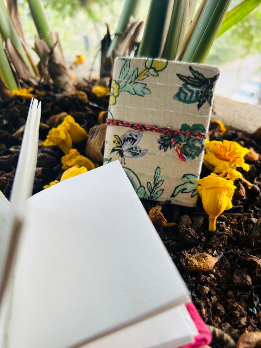 Safari Chic - Upcycled Fabric - Pocket Diary | Verified Sustainable by Brown Living™