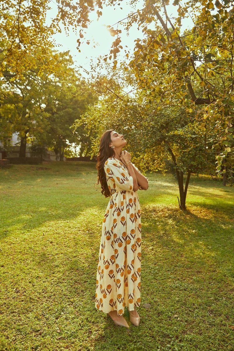 Sandy Acacia Kaftan Dress | Verified Sustainable by Brown Living™