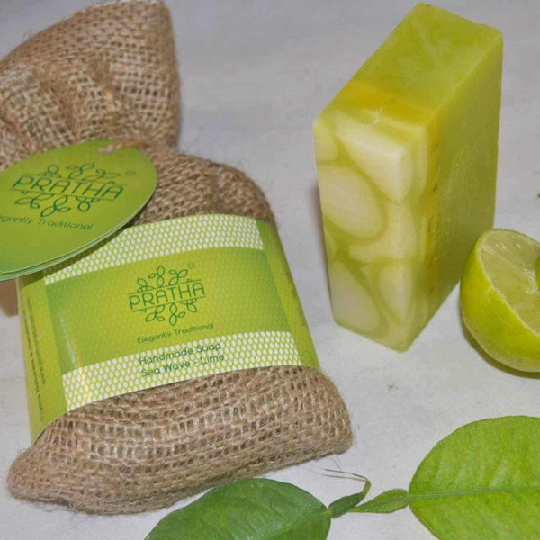Buy Sea Waves with Lime | Cold Process Handmade Soap | Shop Verified Sustainable Body Soap on Brown Living™