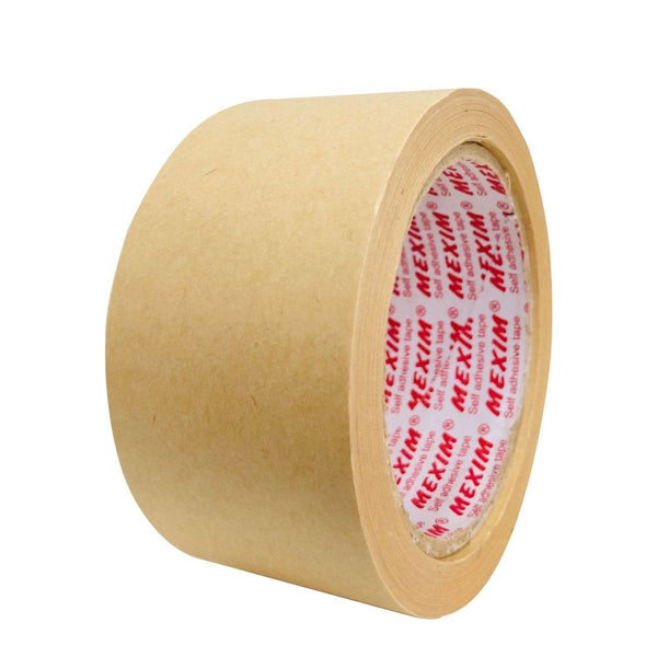 Buy Self Adhesive Kraft Paper Tape - 24mm x 50 meters x 12 Rolls | Shop Verified Sustainable Packing Tape on Brown Living™