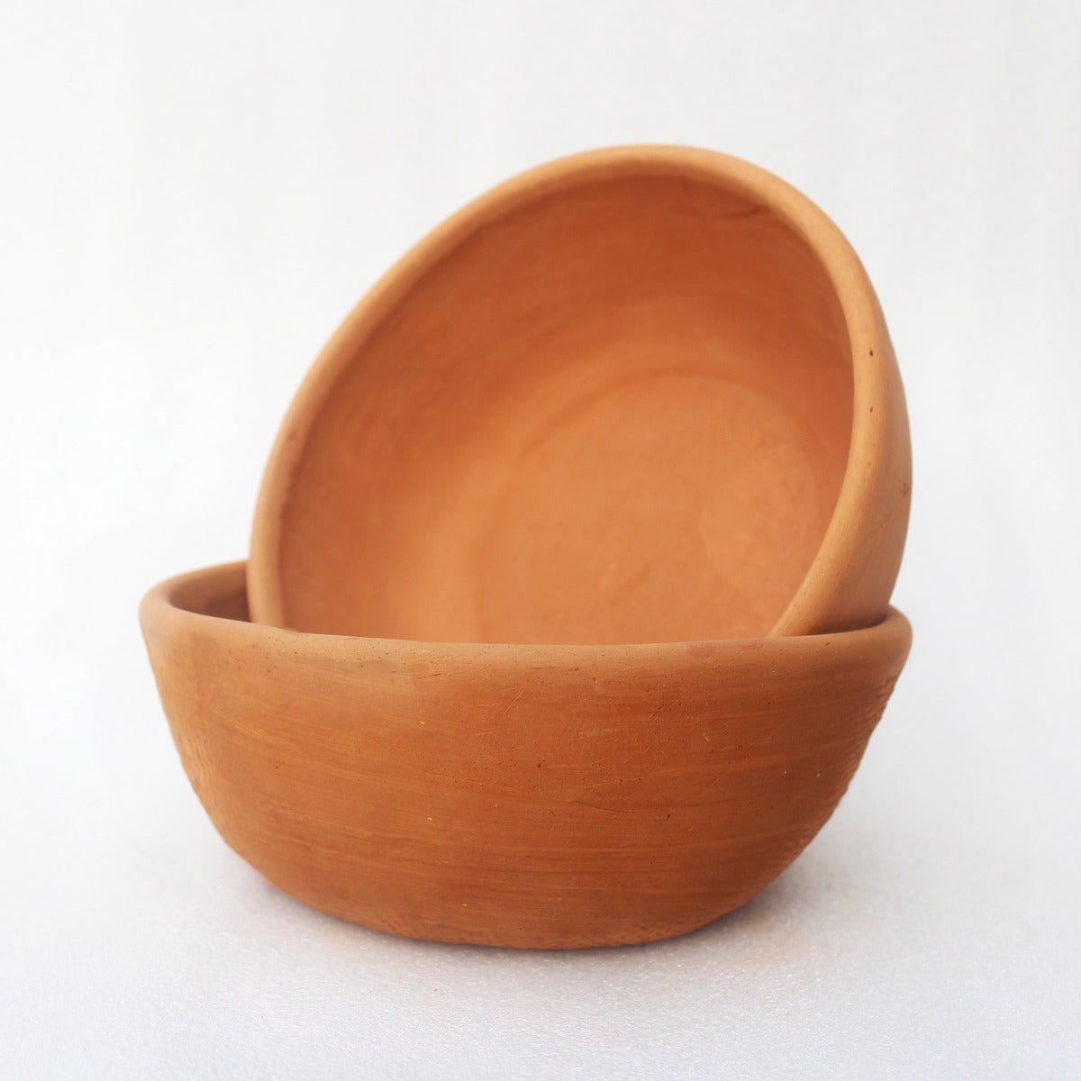 Shallow Terracotta Planter - Set of 2 – Pots & Planters on Brown Living™. SKU: PLT - SLW/P2. Img 2.