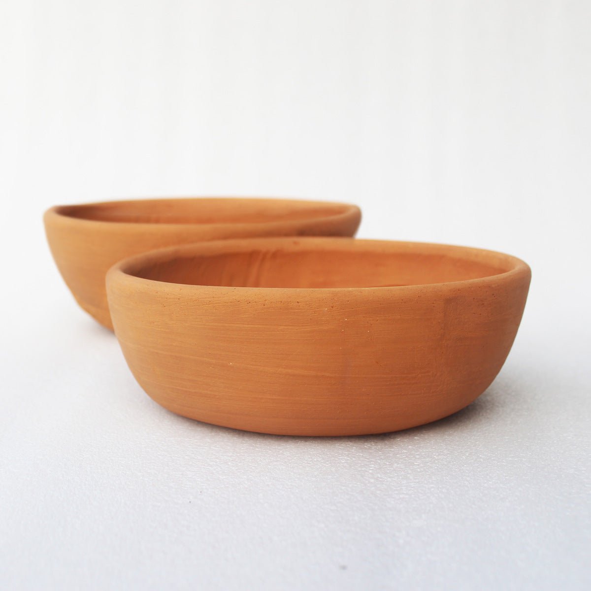 Shallow Terracotta Planter - Set of 2 – Pots & Planters on Brown Living™. SKU: PLT - SLW/P2. Img 3.